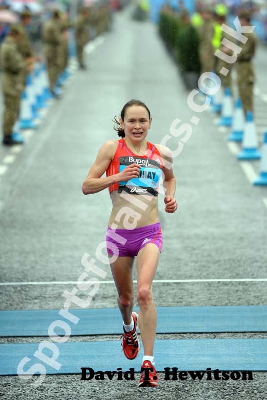 Freya Murray finishing the 2012 BUPA GNR.